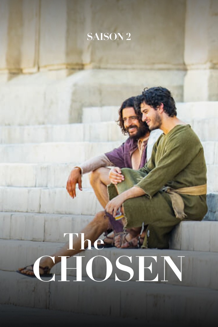 Jaquette de la saison 2 de la série The Chosen, série multi-saisons sur Jésus vu au travers du regard de ses disciples.